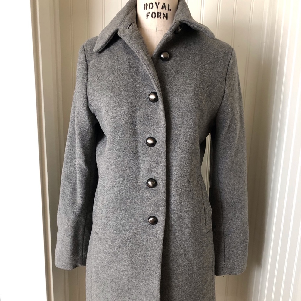 Grey Peacoat- Never Been Worn